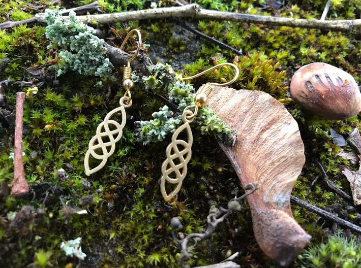 Celtic Druid Earrings 3d printed