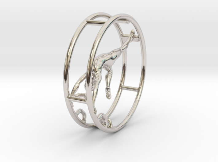 Wheel Gymnastics Pendant Pose 3 3d printed