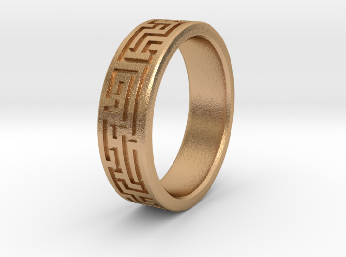 Maze Ring 3d printed