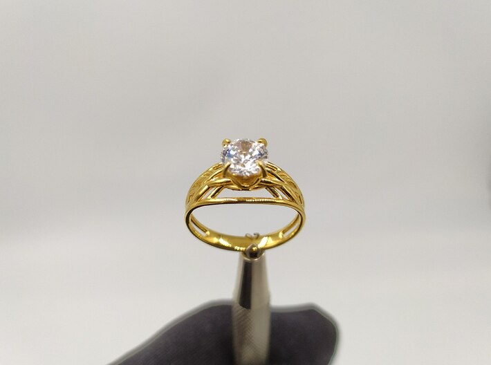Violet - Wedding ring 3d printed 
