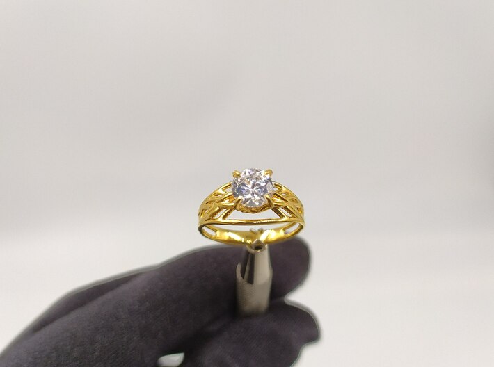 Violet - Wedding ring 3d printed 