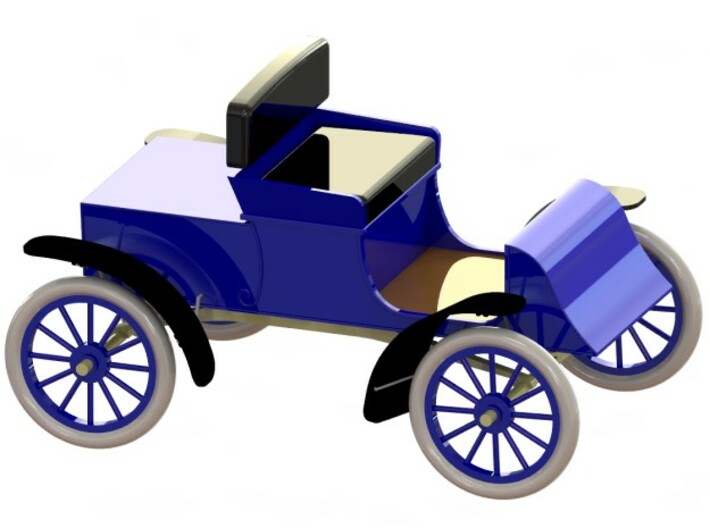 LeRoy Runabout c1903 1/16 3d printed CAD-model