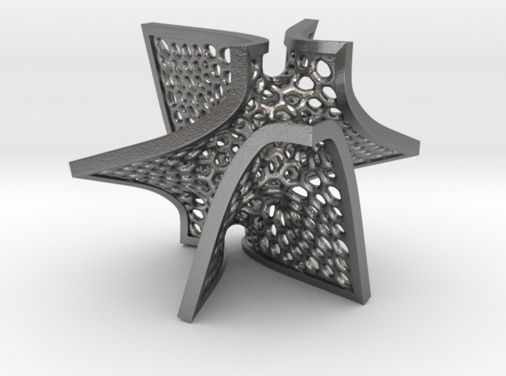 Voronoi Batwing Pendant 3d printed