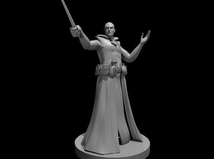 Goliath Male Wizard with Wand 3d printed