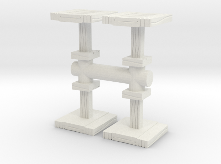 Wooden Coffee Table (x4) 1/56 3d printed