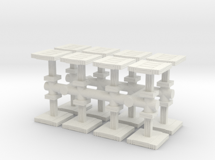 Wooden Coffee Table (x16) 1/144 3d printed