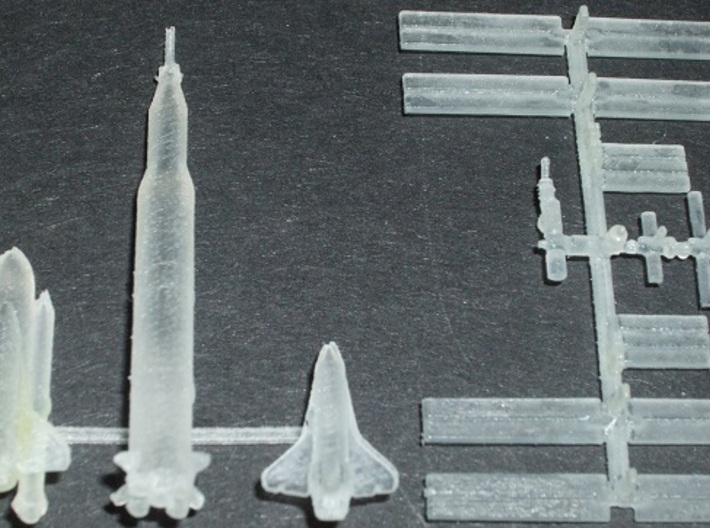 1/537 NASA Saturn 5 Rocket (3mm Hollow) 3d printed 