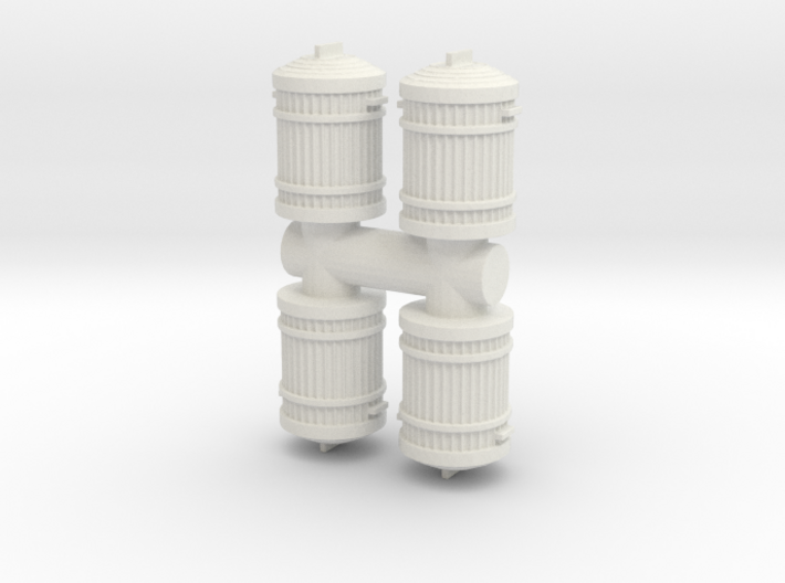 Garbage Can (x4) 1/43 3d printed
