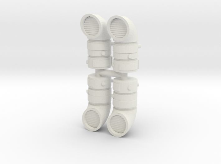Pipeline Exhaust Vent (x4) 1/120 3d printed
