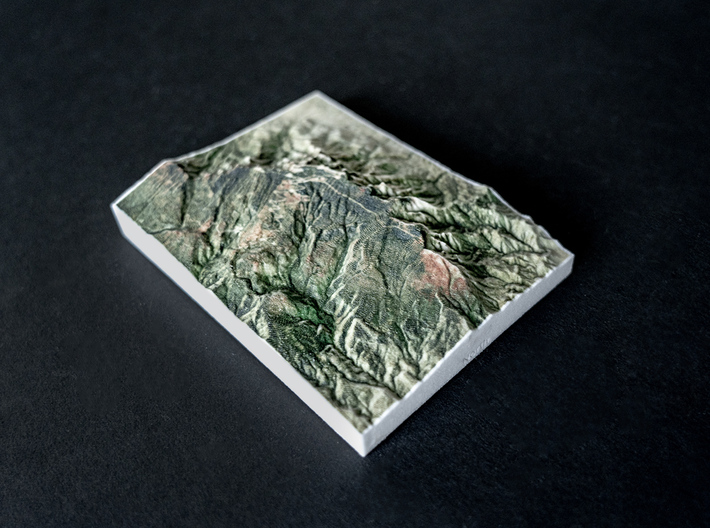 Sandia Crest, New Mexico, USA, 1:100000 3d printed