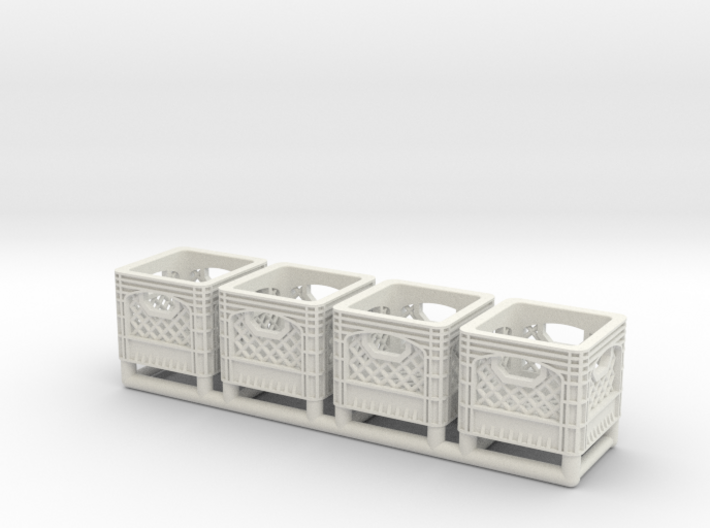 Plastic Crate 01. 1:12 Scale 3d printed