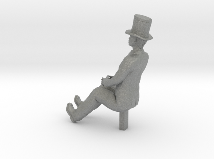 O Scale Sitting Man 3d printed This is a render not a picture