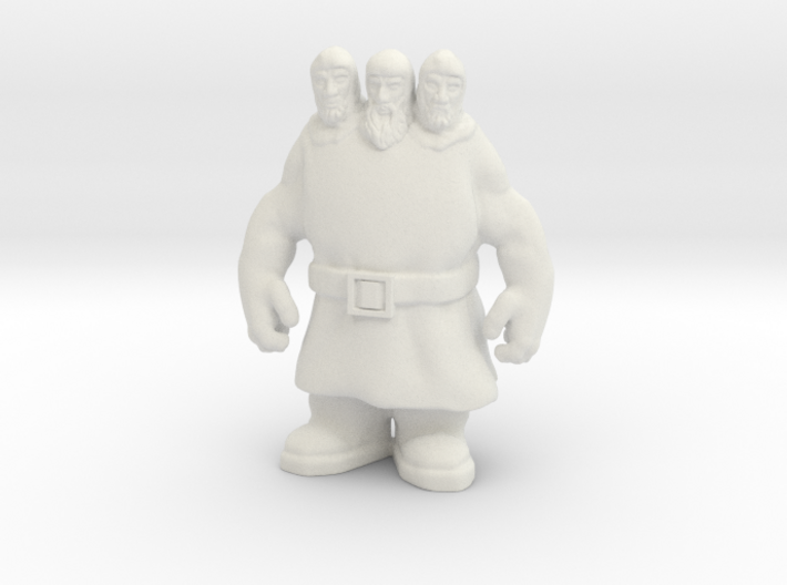 Monty Python Three Headed Giant DnD miniature game 3d printed