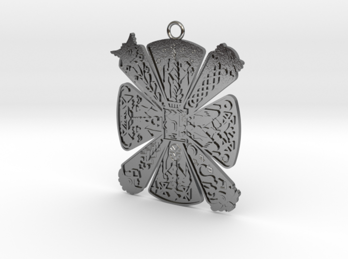 Cress Slavic amulet Pendant 3d printed