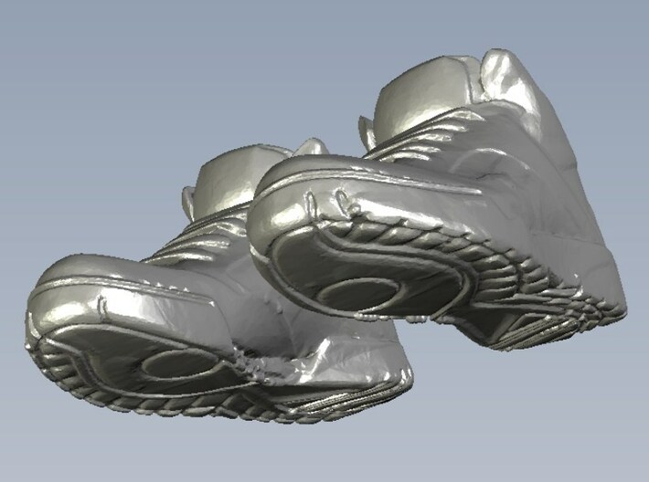 1/24 scale sneaker shoes A x 4 pairs 3d printed 