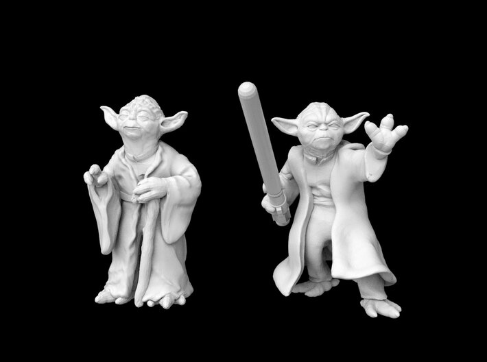 (1/47) Yoda Set 3d printed