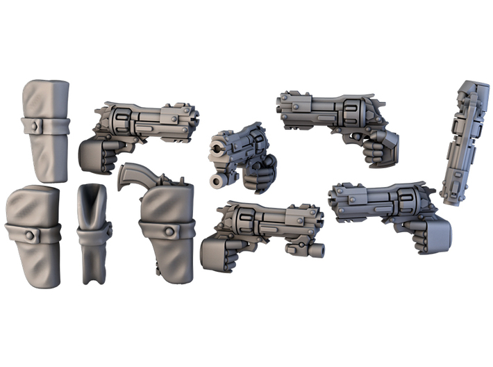 Weapon Model 2 pack bolterRevolver Imperial yfists 3d printed 