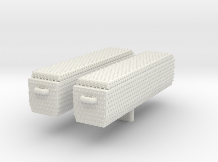 1/87 Diamond Plate Toolboxes (set of 2) 3d printed