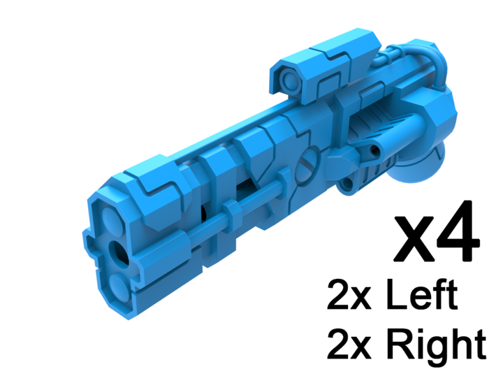Standard Mech Light Energy Revolver, Set of 4 3d printed