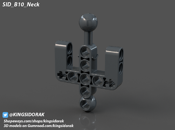 SID_B10_Neck Bionicle 3d printed 