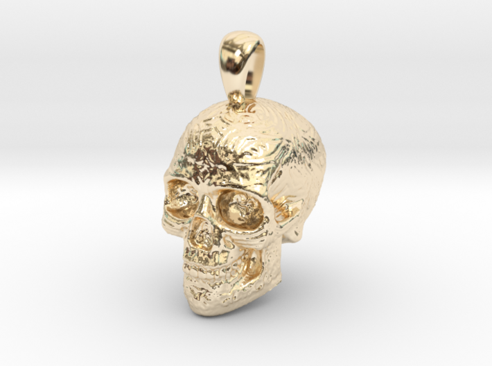 Skull Pendant 3d printed