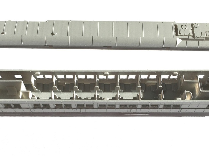 14-Section Tourist Sleeper (Plan 4061C) - Interior 3d printed Interior shown installed in Core Kit and Sides