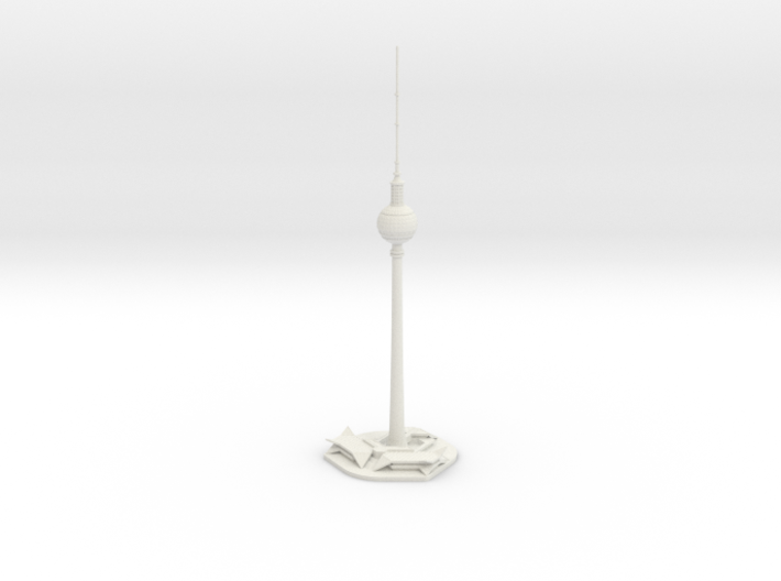 Berliner Fernsehturm (1:2000) 3d printed Assembled model.