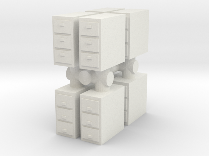 Office Cabinet (x8) 1/72 3d printed