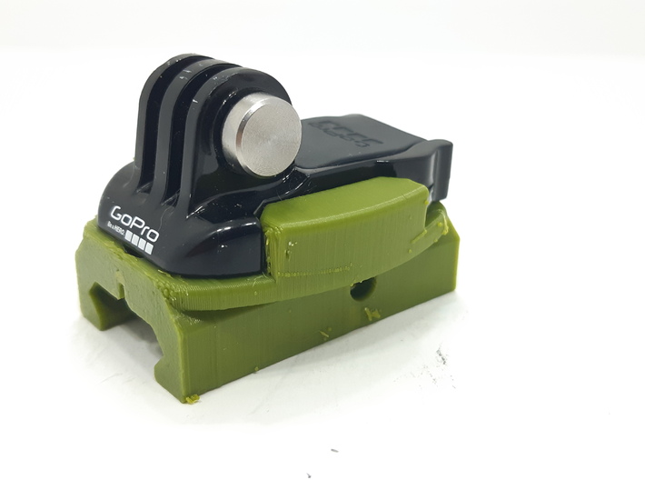 Picatinny Go Pro Quick Release Flat Mount 3d printed 