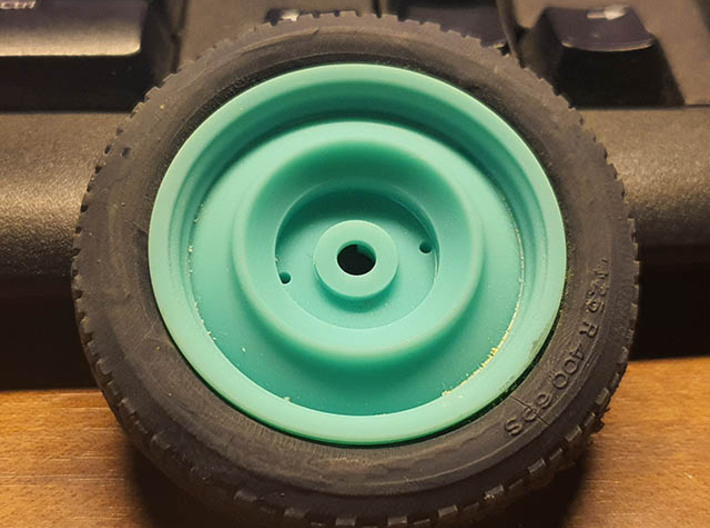 Tamiya 1/10 Citroen 2cv Wheel Set 3d printed With SLA printed tire