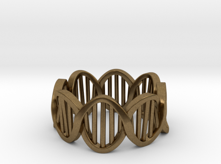 DNA Ring (Size 9) 3d printed