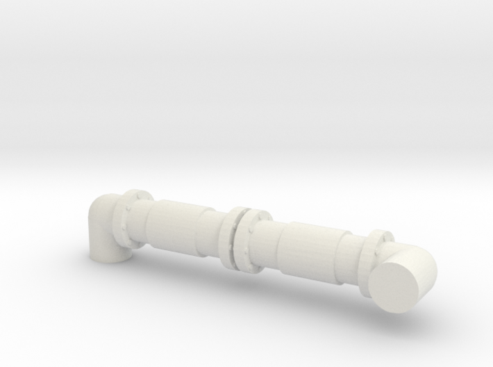 Industrial Pipeline (Rotated) 1/76 3d printed