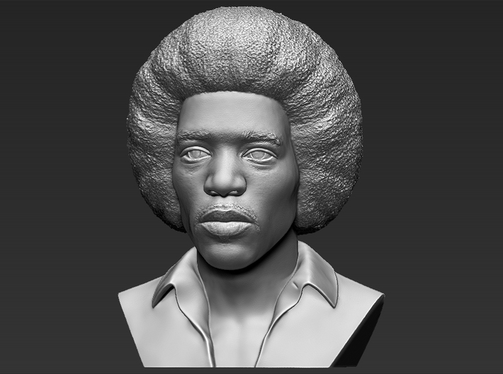 Jimi Hendrix bust 3d printed 