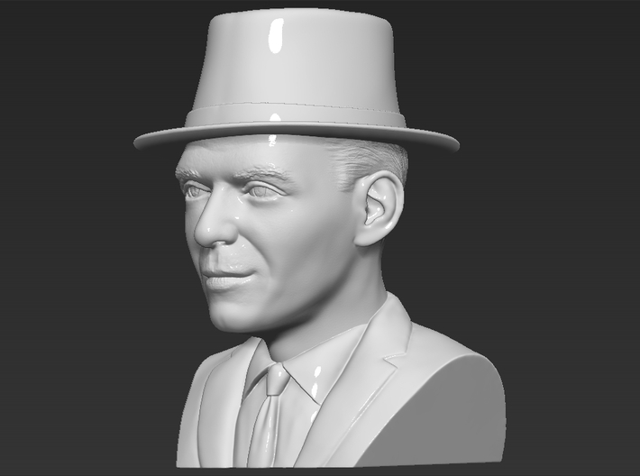 Frank Sinatra bust 3d printed 