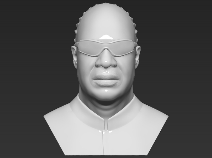 Stevie Wonder bust 3d printed