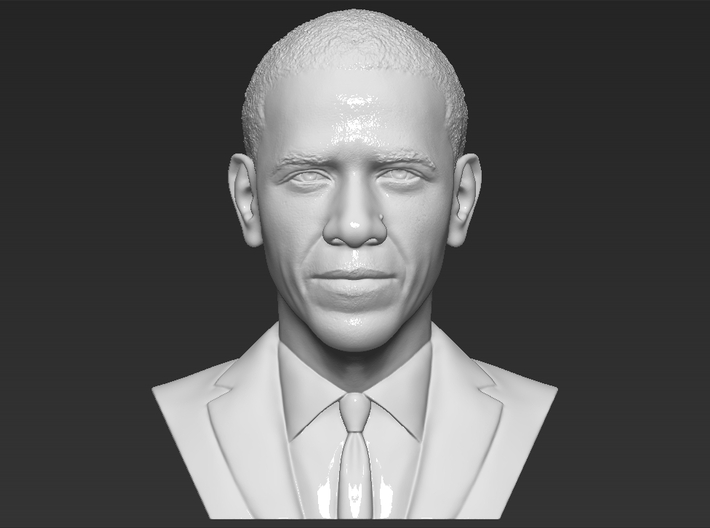Barack Obama bust 3d printed