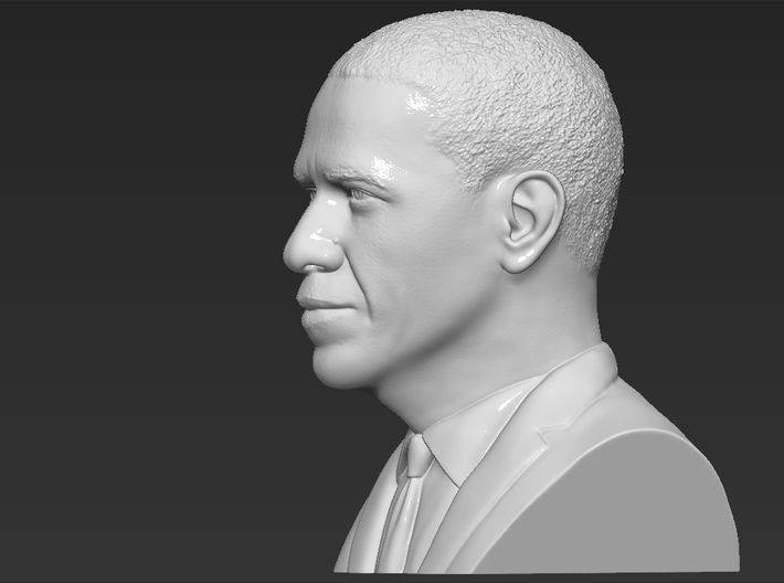 Barack Obama bust 3d printed 