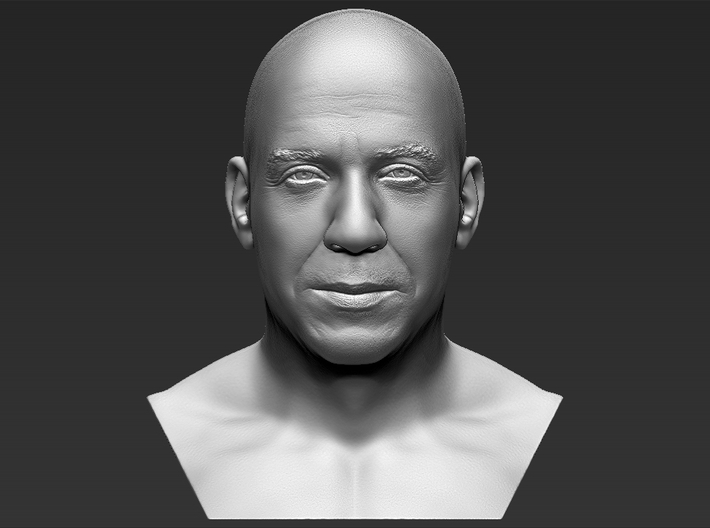 Vin Diesel bust 3d printed