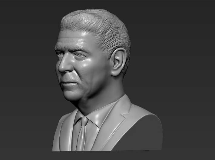 Ronald Reagan bust 3d printed 