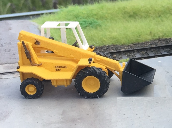 4mm Bucket for JCB 520 Loadall 3d printed Bucket only. For use with JCB Loadall