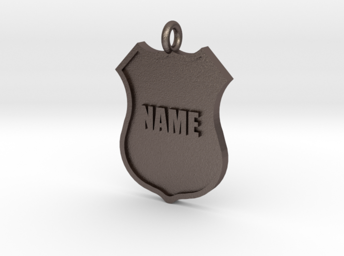 Police Shield Pet Tag / Key Fob 3d printed