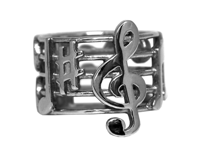 Music Symbols Ring 3d printed
