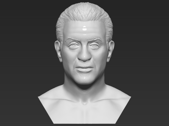 Rocky Balboa Stallone bust 3d printed
