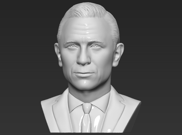 James Bond bust 3d printed 