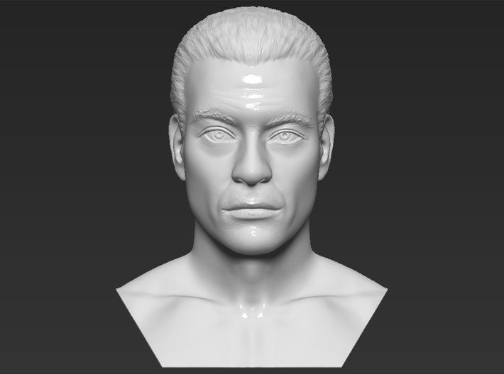 Jean Claude Van Damme Kickboxer bust 3d printed
