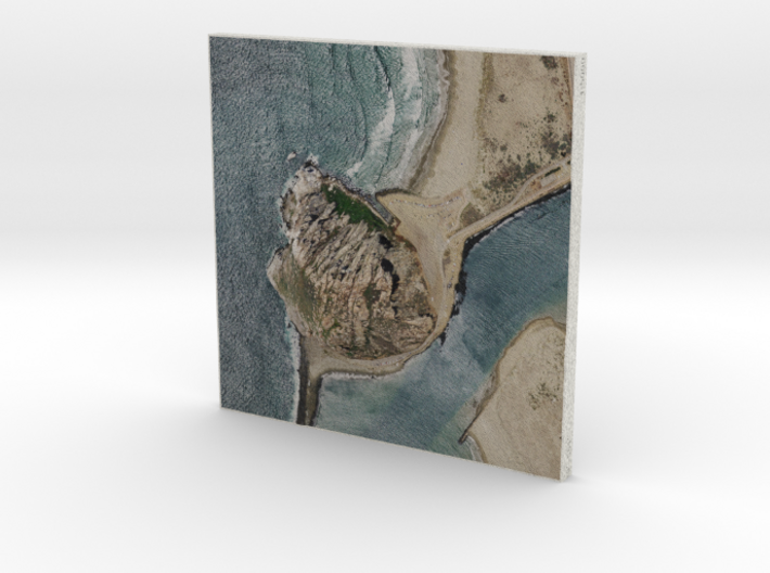 Morro Rock, California, USA, 1:5000 3d printed 