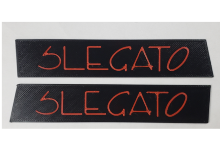 SLEGATO Badge Set for a Scirocco MK2 3d printed 