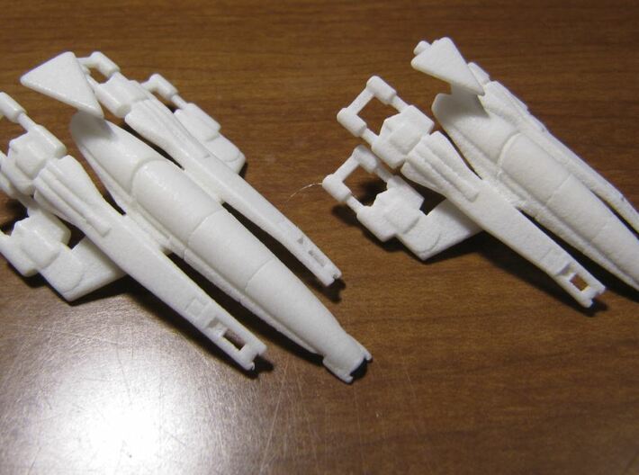 Nomad-D SDF Squadron (3) 3d printed SDF and 50mm in shown in WSFP for comparison