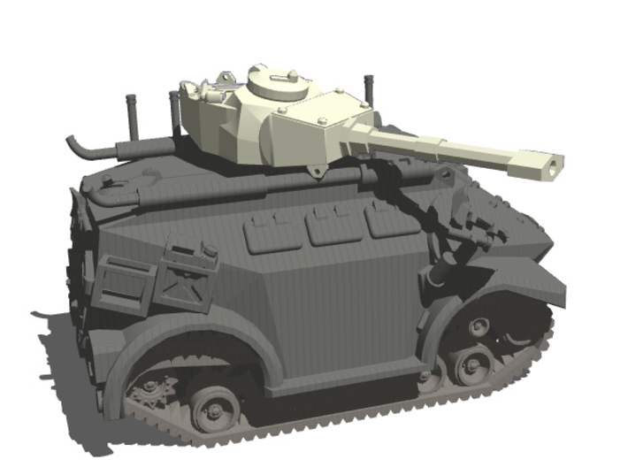 Panhard M3 Tracked FREE DOWNLOAD (Save 100$)! 3d printed Panhard with alternative cannon (note that the Panhard comes supplied with a different cannon)