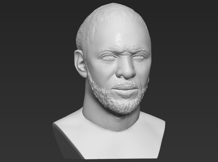 Idris Elba bust 3d printed 
